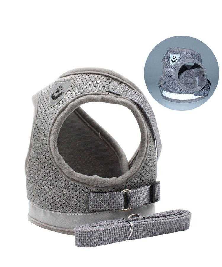 Wholesale Custom Soft Breathable Mesh Reflective Strips Pet Harness