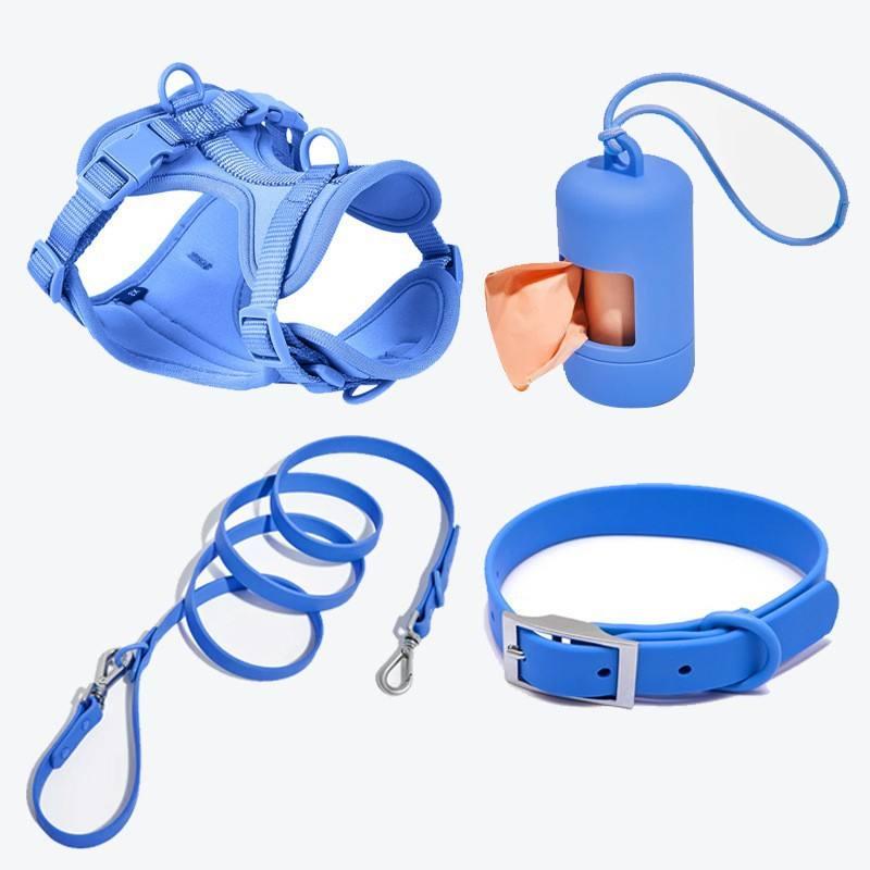 Hot Sale Waterproof Adjustable Pet Collars & Leashes Set Luxury Dog Collar Custom Dog Harnesses