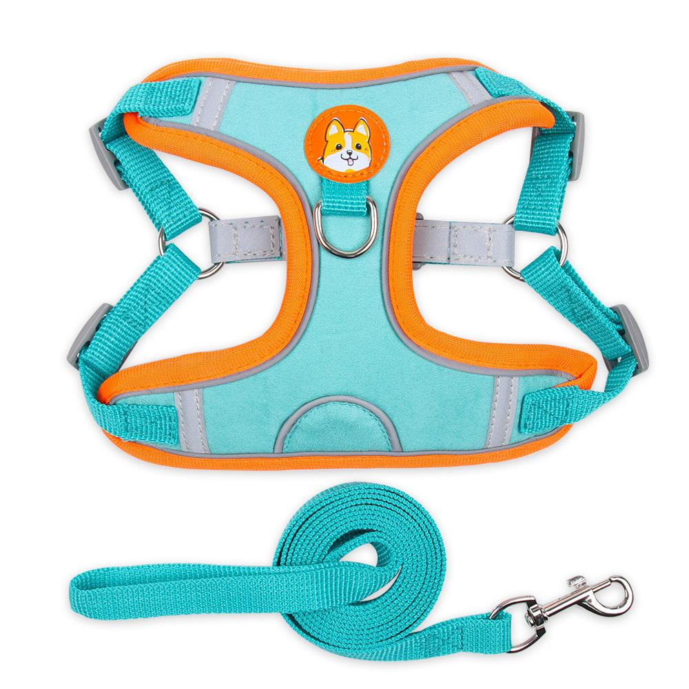 New Premium Custom Reflective Easy Wholesale Pet Accessories Dog Harness And Leash Made In China