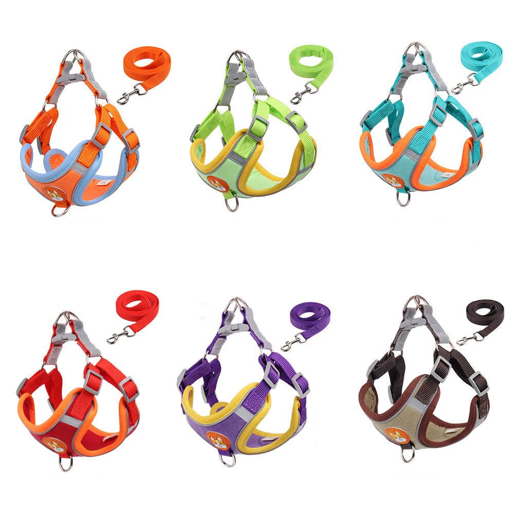 New Premium Custom Reflective Easy Wholesale Pet Accessories Dog Harness And Leash Made In China