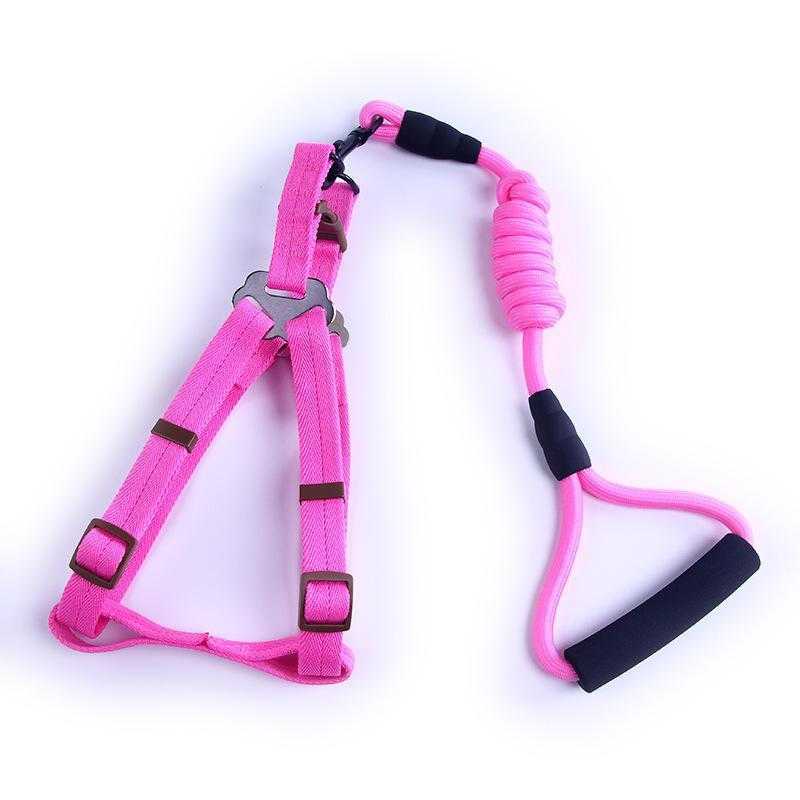 2022 Wholesale Pet Dog Harness Foam Handle Round Rope Traction Rope Pet Carrier Lead Dog Harness