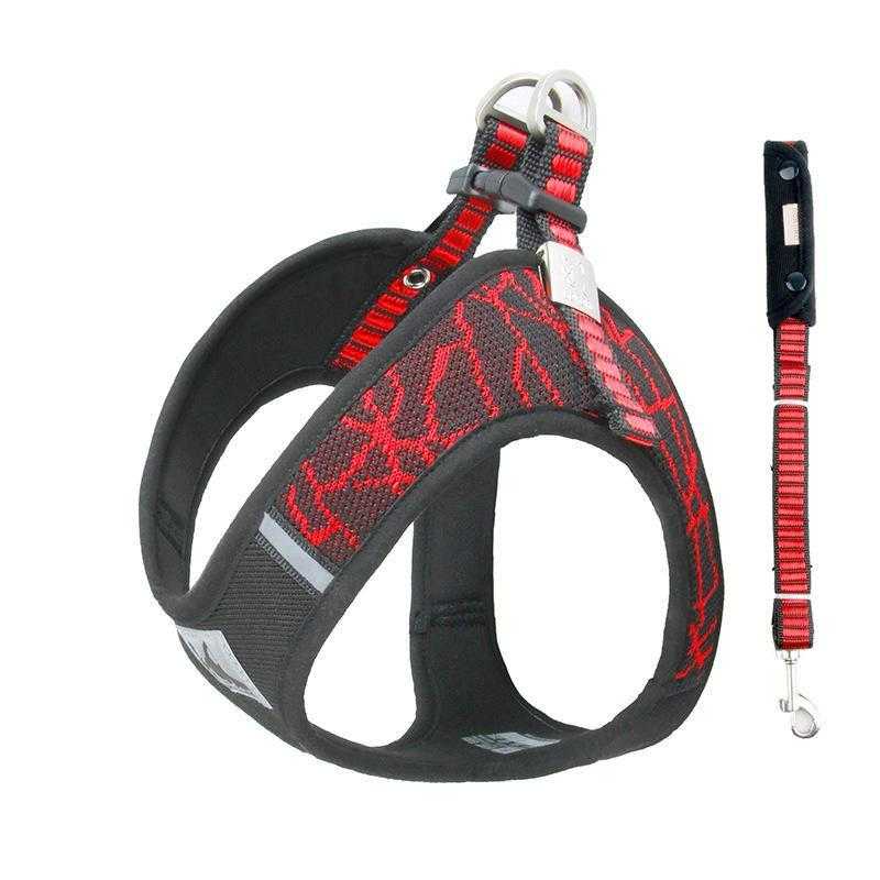 Fashionable Soft Easy Walk Adjustable Private Label High Quality Reflective Designer Mesh Custom Printed Dog Harness
