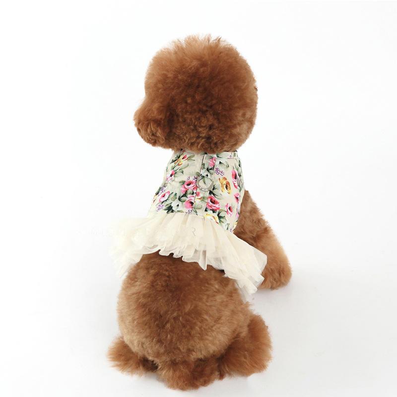 Dog Harness Puppy Collars Breathable Mesh Vest Adjustable Small Dog Cat Vest Harnesses Leash Pet Supply Dresses