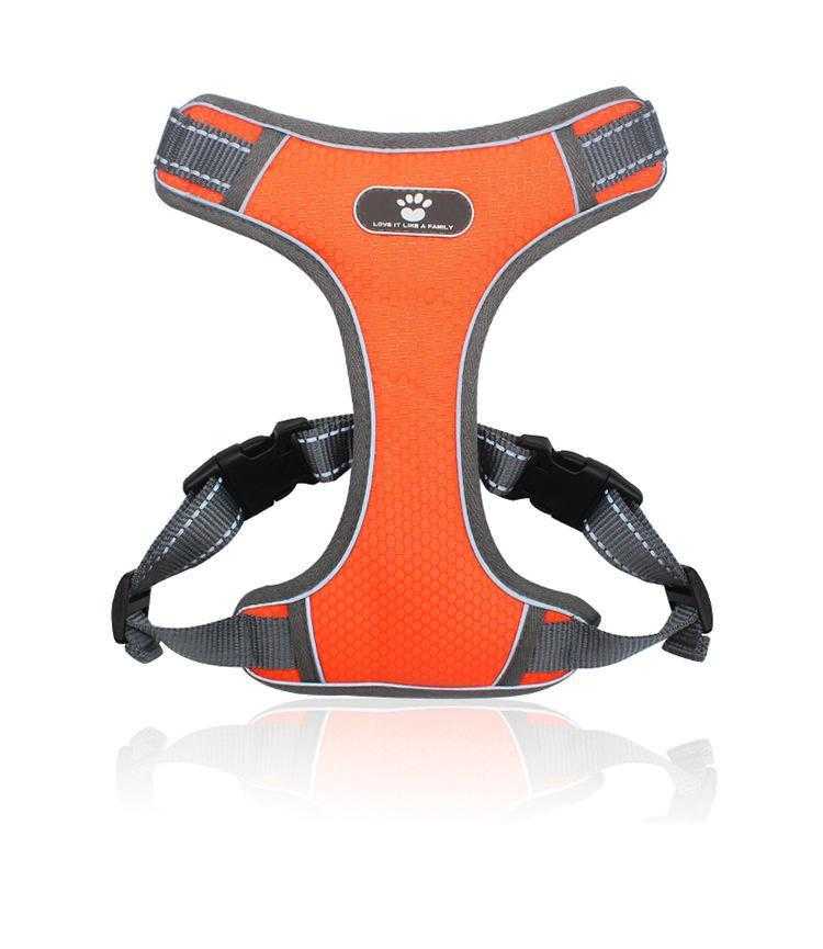 Wholesale Custom Waterproof Strong Oxford Fabric Mesh Reflective Strips Dog Harness