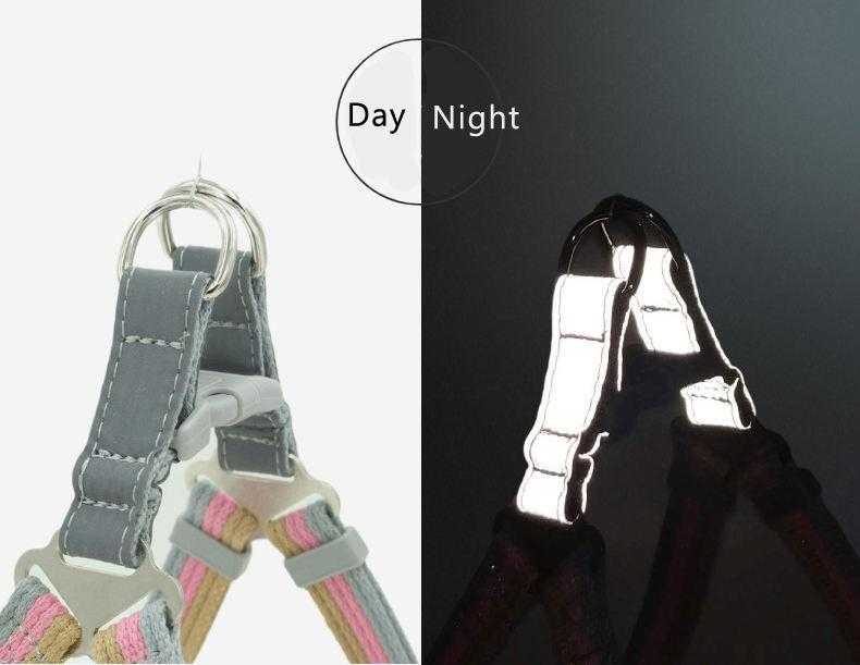 Wholesale Comfortable Polyester Cotton Adjustable Dog Harness Custom