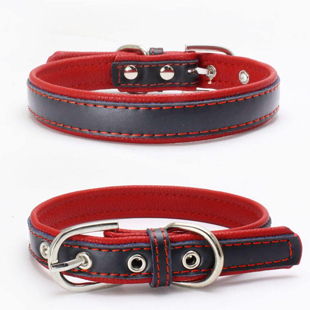 Classic Plain Pu Leather Pet Collar Luxury Pet Collars For Dogs Cats And Puppies