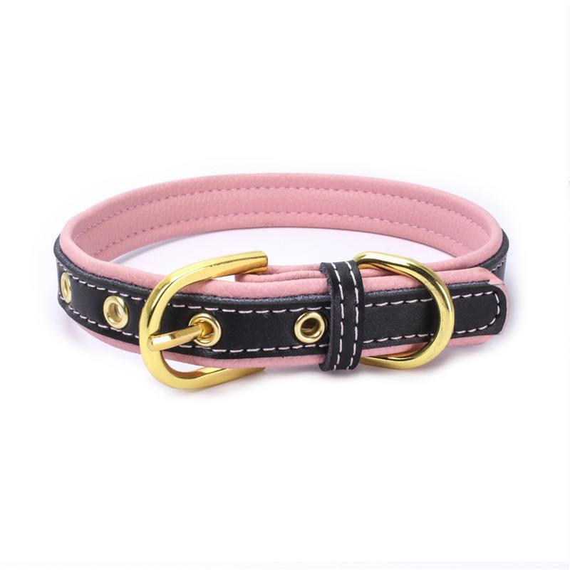 Classic Plain Pu Leather Pet Collar Luxury Pet Collars For Dogs Cats And Puppies
