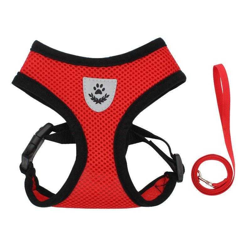 New Soft Breathable Air Nylon Mesh Pet Harness And Leash Set