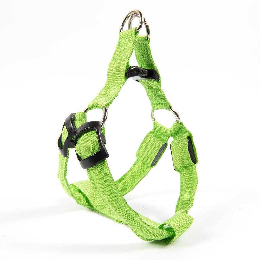 Wholesale Adjustable Custom Rechargeable Colorful Led Dog Harness
