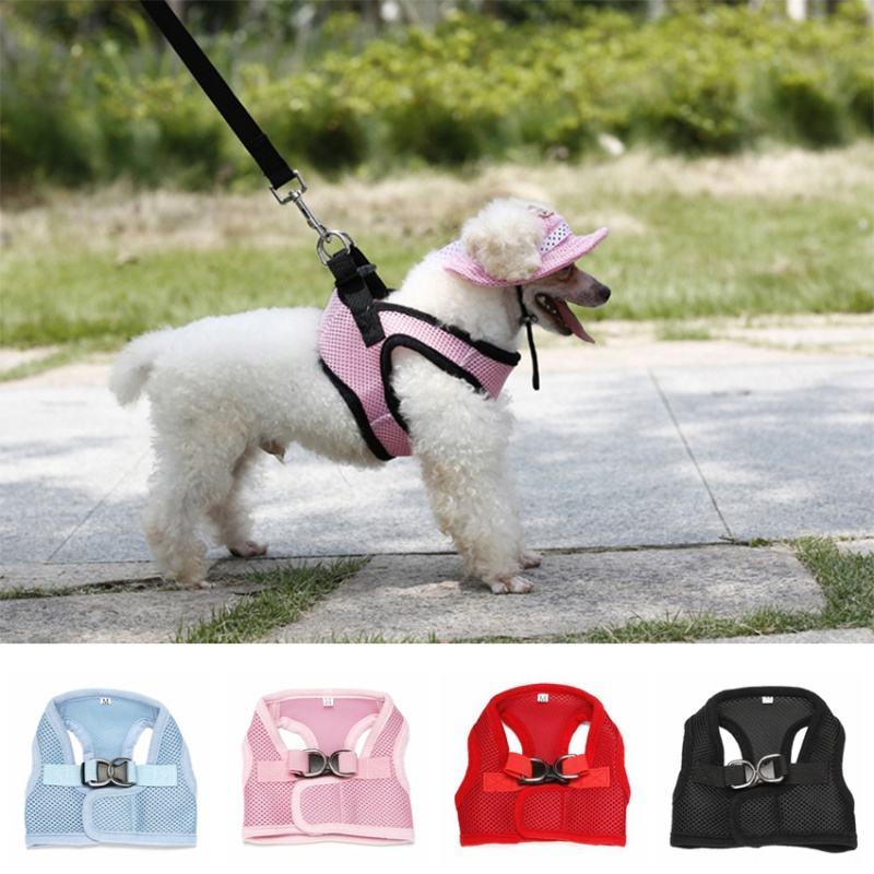 Comfort Breathable Adjustable Soft Nylon Mesh Small Dog Harness Vest