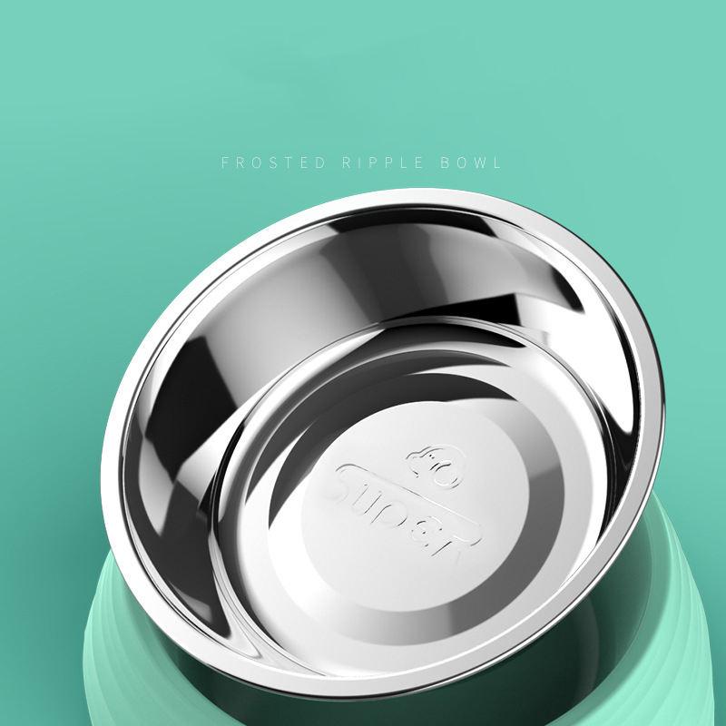 Wholesale New Style Custom Pet Dog Water Bowl No Spill Dog Food Bowl Stand Stainless Dog Bowl
