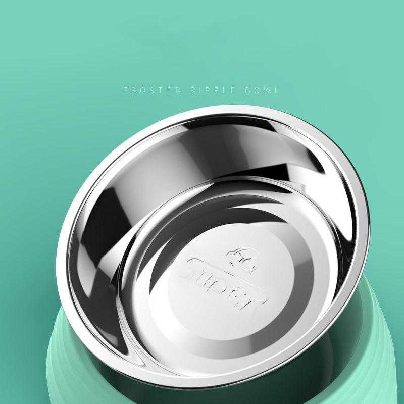 Wholesale New Style Custom Pet Dog Water Bowl No Spill Dog Food Bowl Stand Stainless Dog Bowl