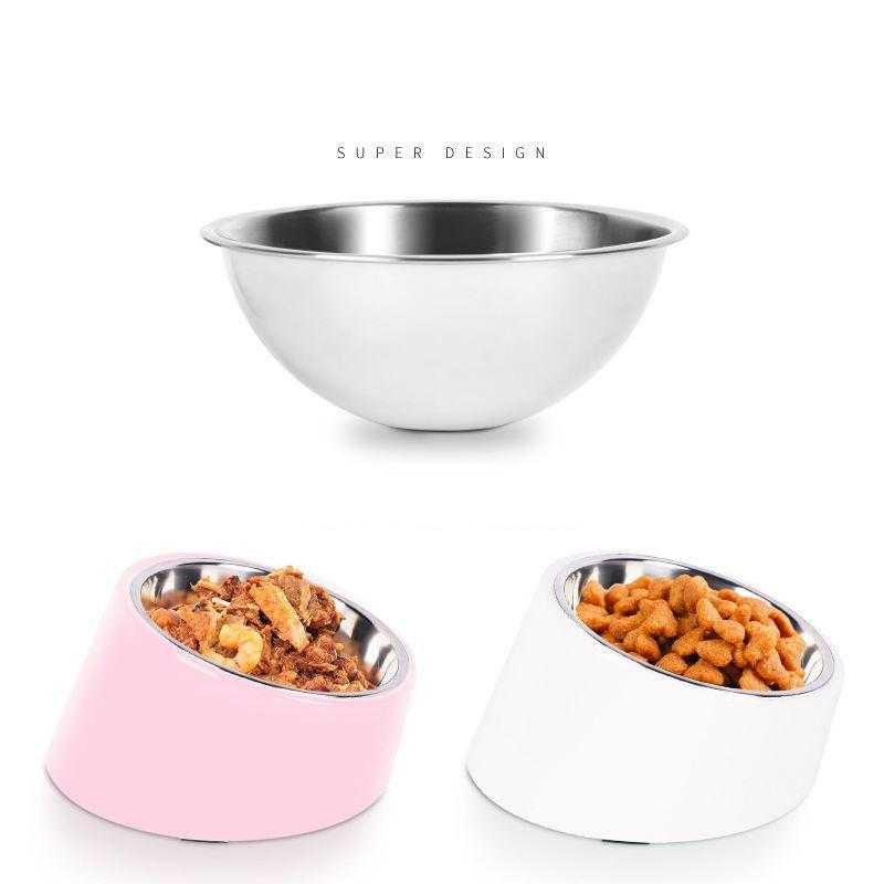 Factory Hot Sale Insulated Incline Custom Dog Bowl Stainless Steel Wholesale