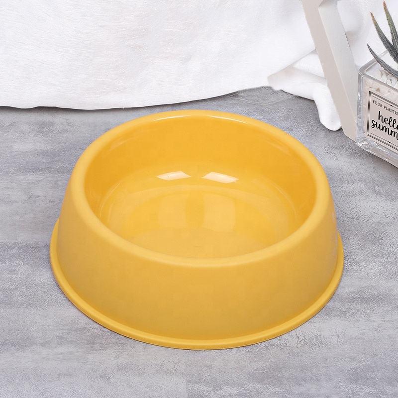 Wholesale Eco-friendly New Naturally Degradable Pp Pet Bowls Pure Color Cheap Dog Bowl