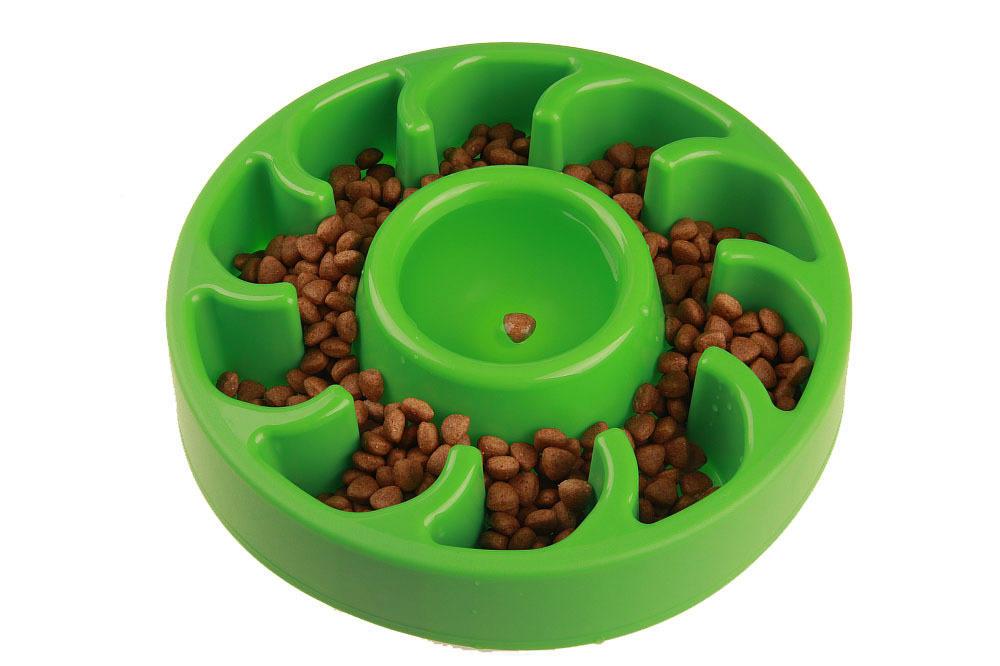 Wholesale Plastic Custom Food Slow Eat Pet Feeder Dog Bowl For Outdoor