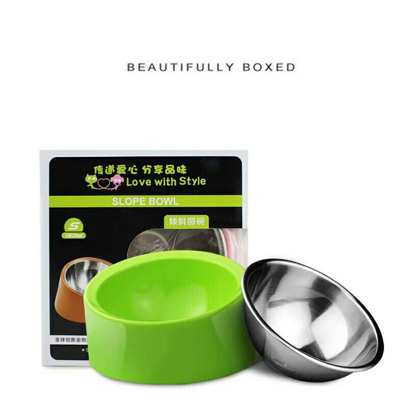 Super Design Detachable Stainless Steel Pet Food Bowl