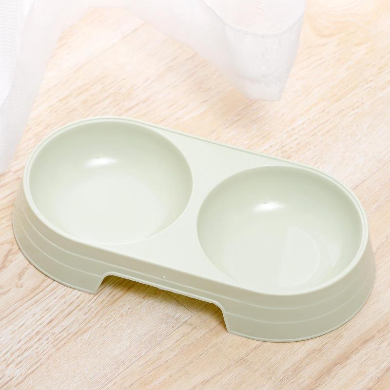 Wholesale Pp Macaron Color Double Small Dog Cat Bowl