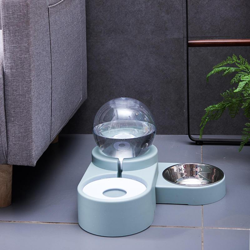 New Design Automatic Pet Dog Food Feeder Pet Water Dispenser Pet Drinking Bowl