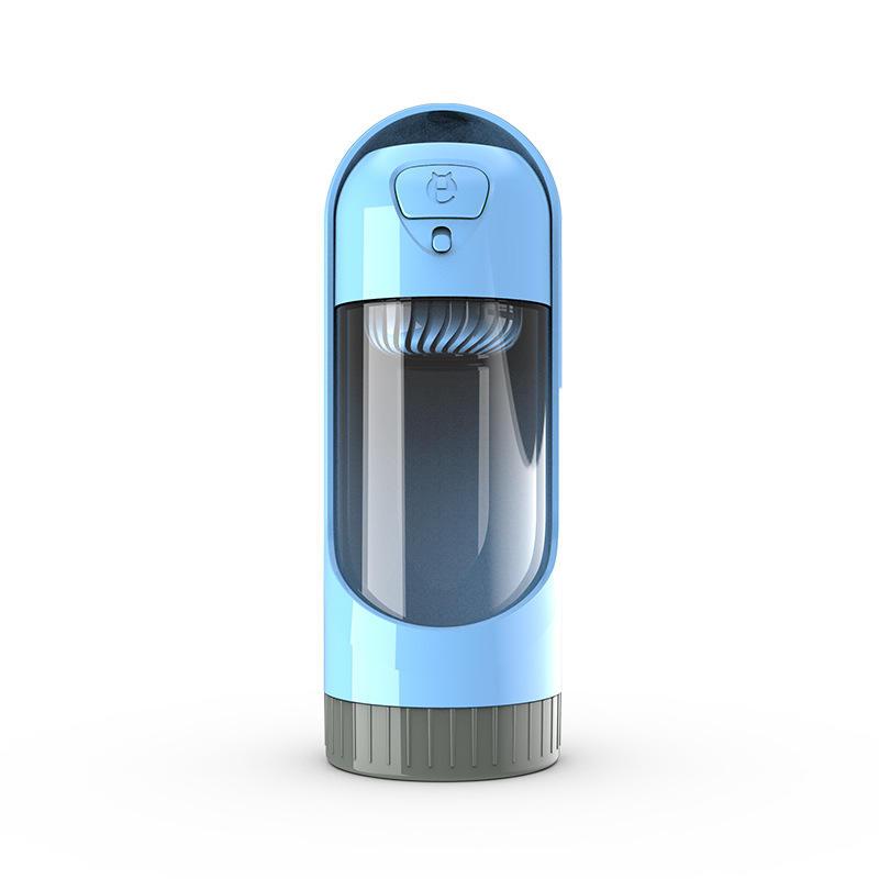 Wholesale Outdoor 2 In 1 Automatic Hot For Walking Portable Plastic Travel Recycling Dispenser 300ml Pet Dog Water Bottle