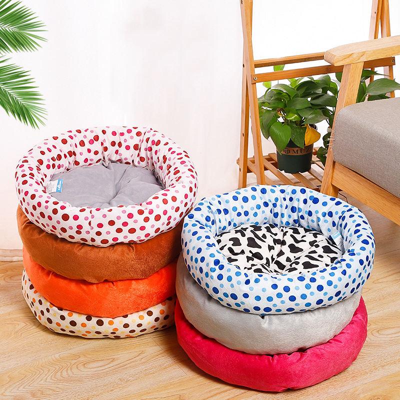 Economical Handmade Thickened Random Decor Plush Cat Bed New Multifunctional Puppy Cat Bed