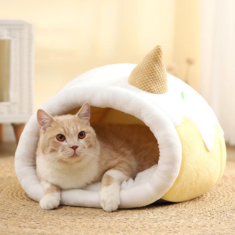 Plush Insulation Wholesale Custom Cushion Cat Bed Good Quality Funny Beds For Cats