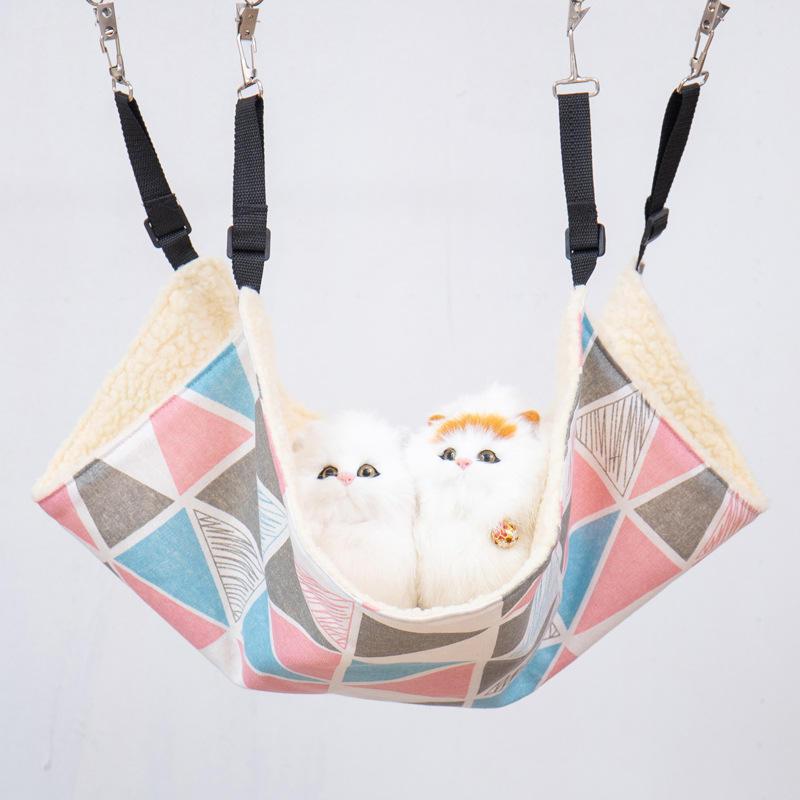 Autumn And Winter Pet Fleece Cat Swing Bed Hanging Bed Cats Cat Hammock Bed