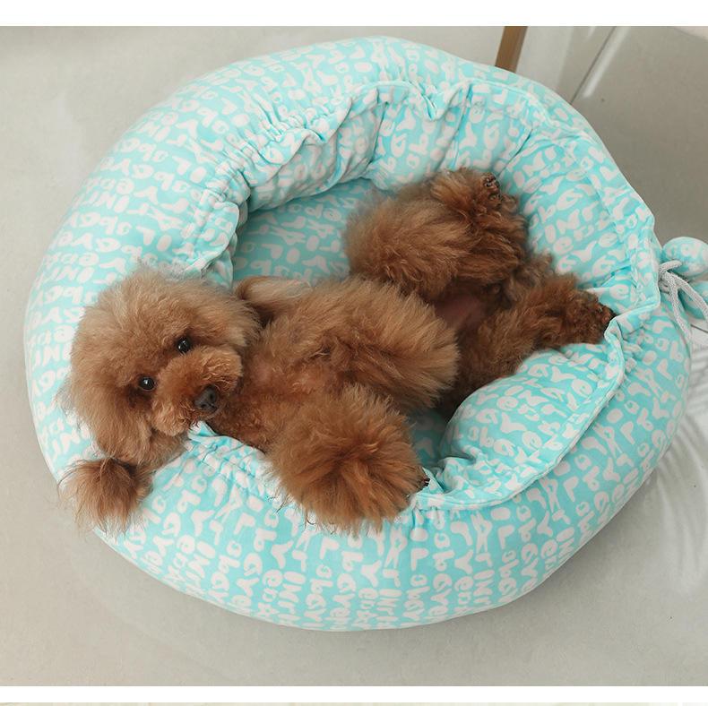 Soft Comfortable Round Adjustable Pet Kennels Warm Cat Dog Sofa Bed Wholesale Pet Supplies