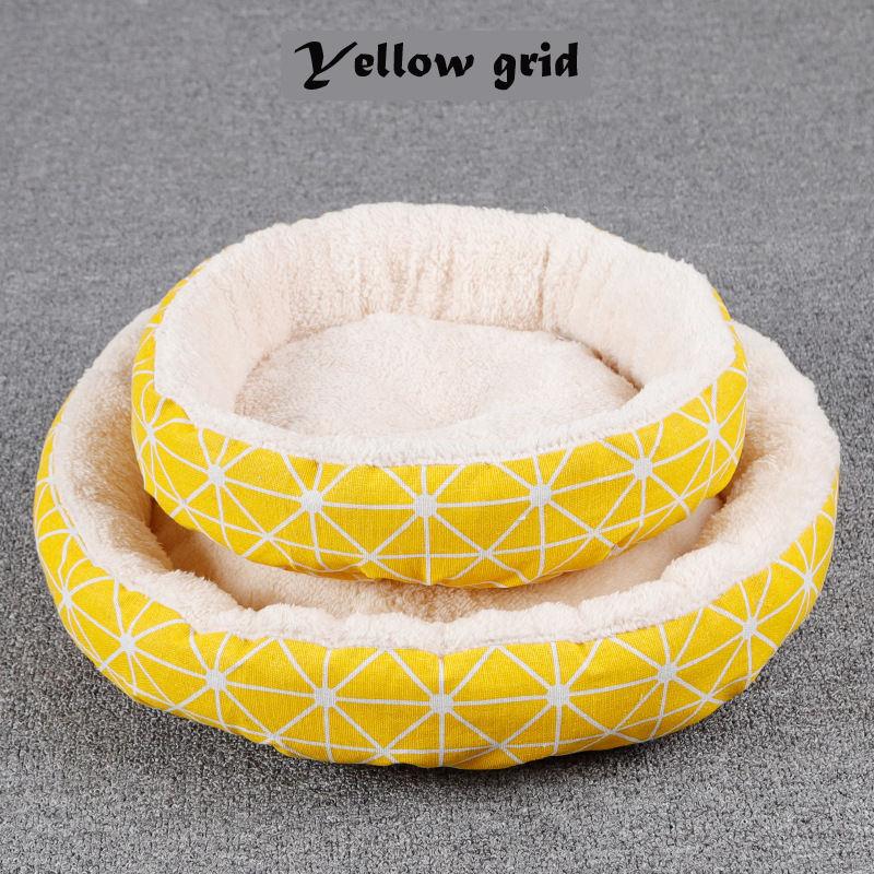 Camas Mascotas China Cute Modern Round Designer Canvas Cheap Pet Bed Supplies Dog Bed