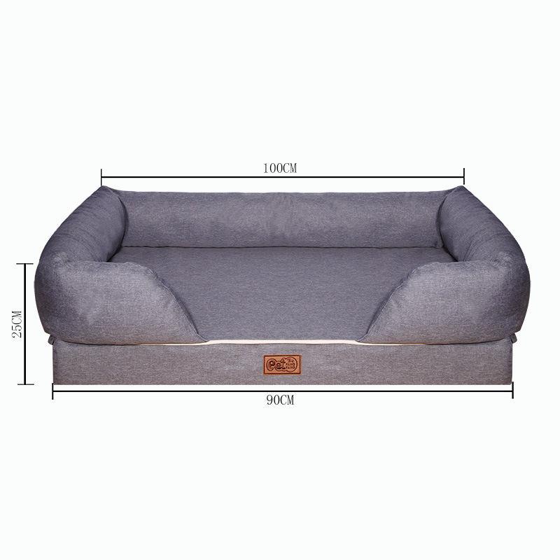Custom Luxury Foldable Washable Memory Foam Large Dog Bed