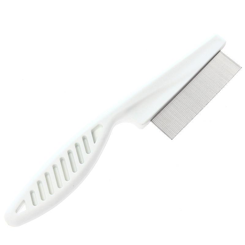Wholesale White Stainless Steel Pet Comb Professional Needle Anti Lice Comb