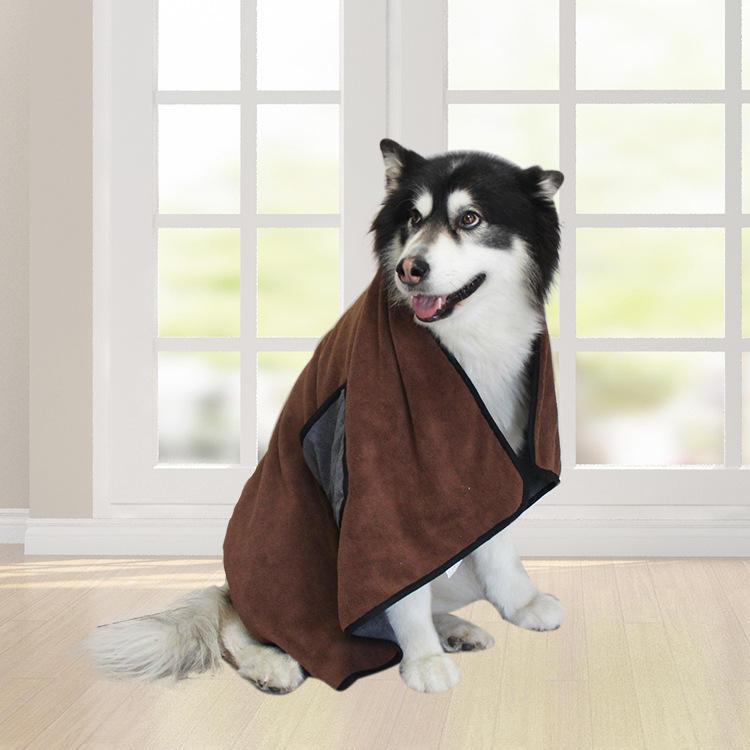 Wholesale Dog Accessories Pet Chenille Fiber Absorbent Microfiber Dog Towel Dog Bath