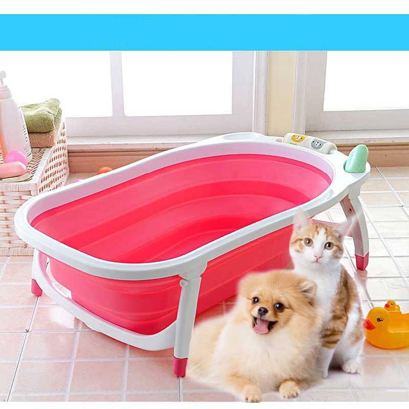 2023 New Pure Colour Hot Selling Foldable Portable Dog Bathtubs