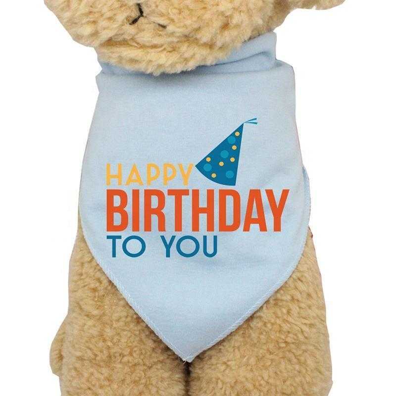 High Quality Personalized Adjustable Cotton Birthday Dog Bandana