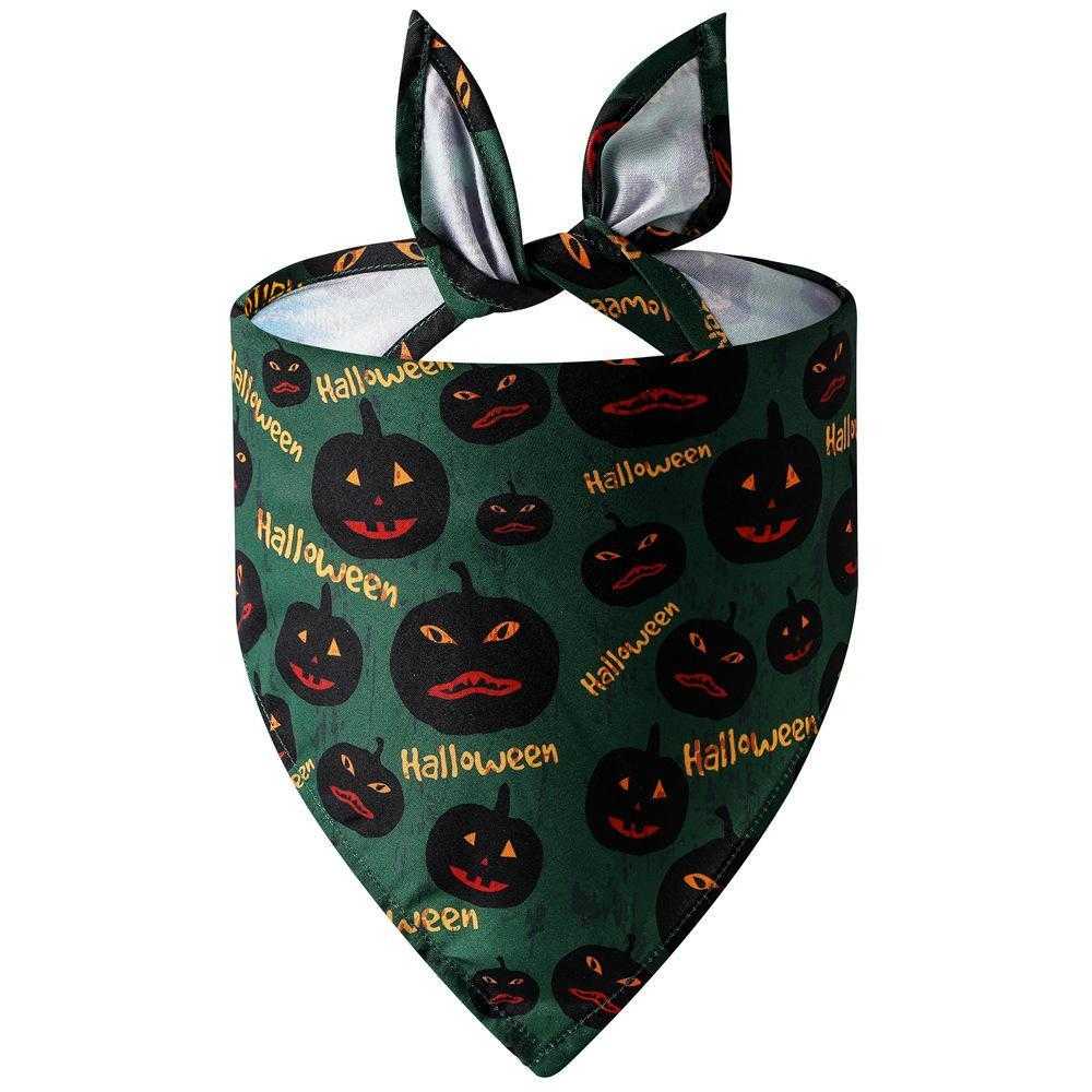 Halloween Single Layer Designer Dog Bandana Polyester Custom Bandana For Dogs