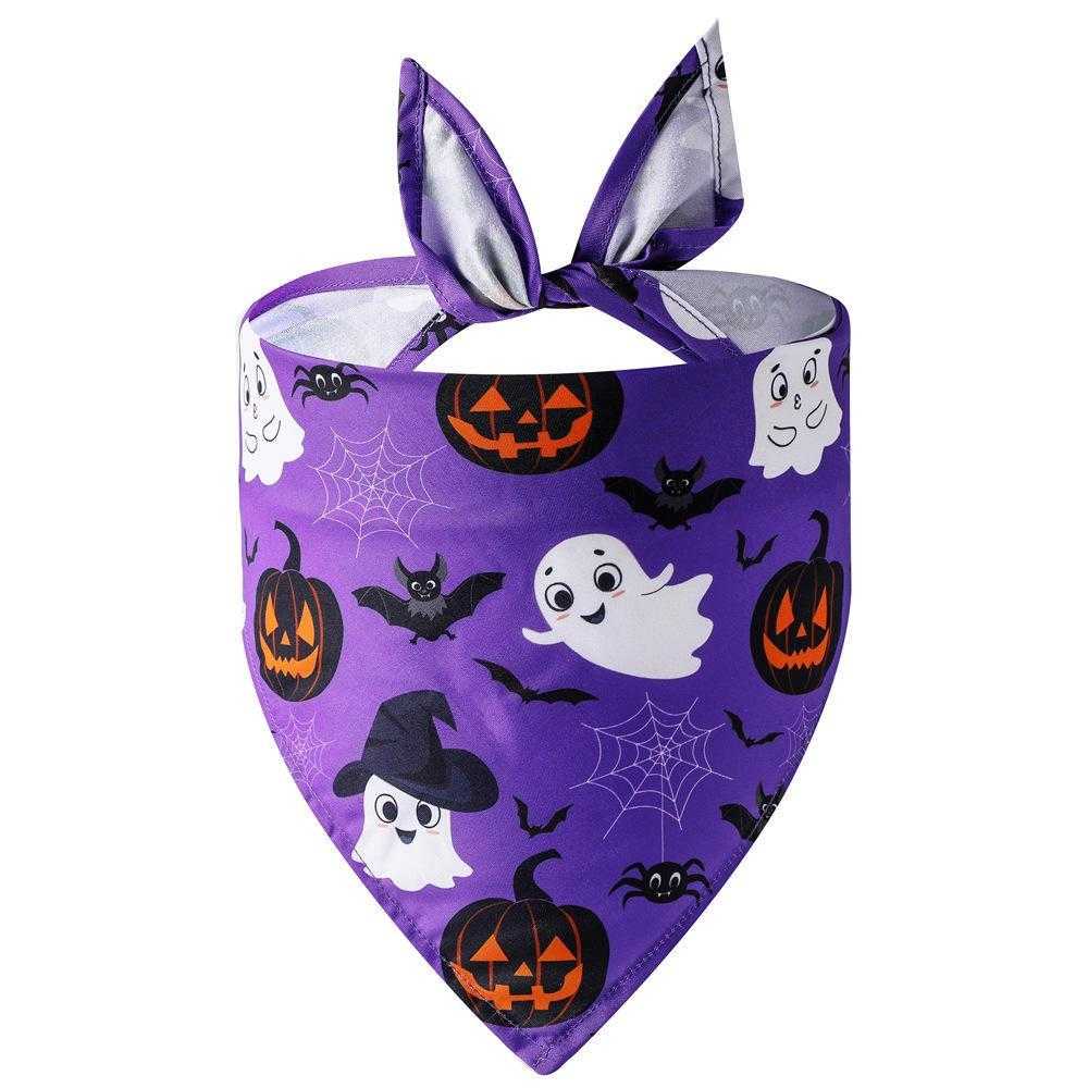 Halloween Single Layer Designer Dog Bandana Polyester Custom Bandana For Dogs