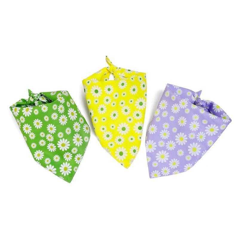 Double Layer Dog Bib Pet Triangle Collar Bibs Pet Saliva Towel Triangle Scarf