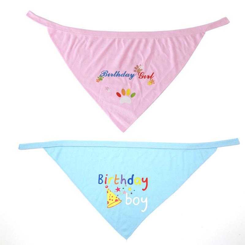 Low Price Factory Direct Dog Birthday Bandana Cute Printed Dog Bandana