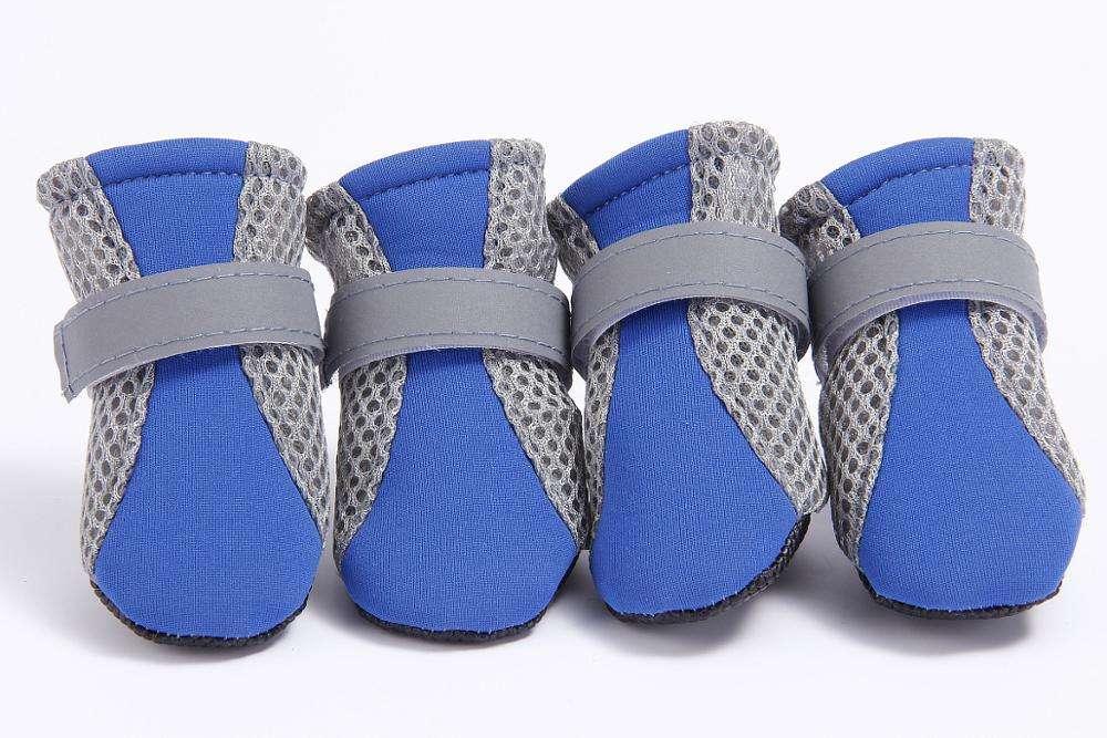 New Arriving Colorful Breathable Reflective Anti Slip Print Skid Knitted Bottom Soft Dog Shoes