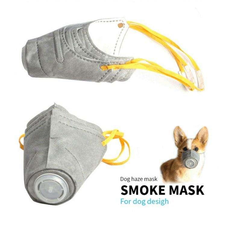 Wholesale Outdoor Prevent Haze Puppy Nylon Dog Face Mask Dog Protective Mask With 3 Mouth Covers