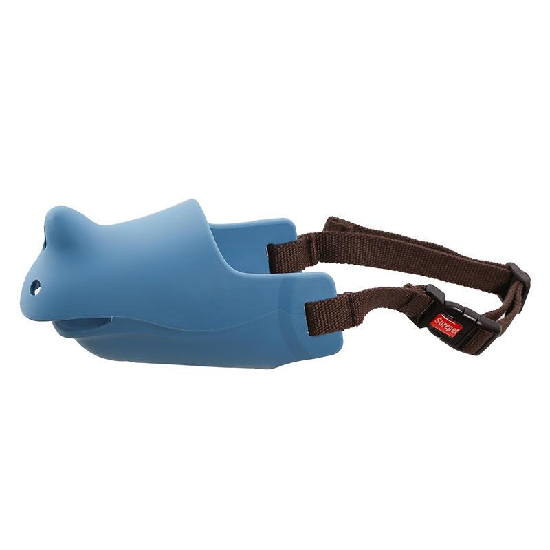 New Rhinoceros Adjustable Shape Silicone Dog Mouth Guard Dog Mouth Muzzle Cover