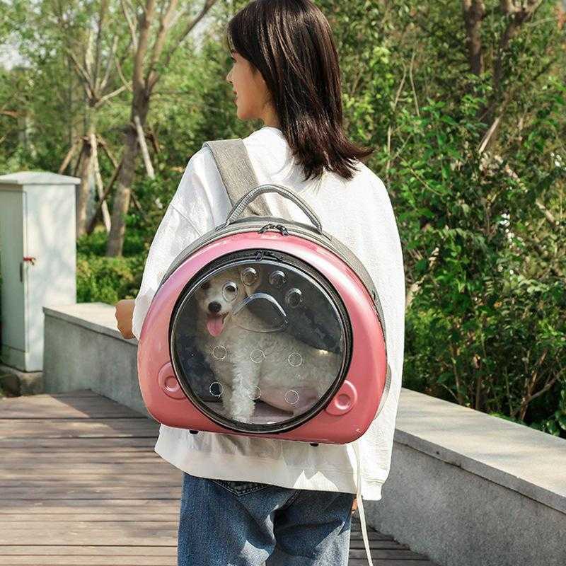 Autumn Winter Porous Breathable Pet Space Capsule Design Luxury Pet Travel Bag Backpack