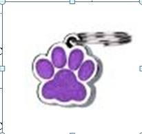 Paw Shape Blank Sublimation Fancy Silver Engraved Wholesale Pet Customized Dog Tags