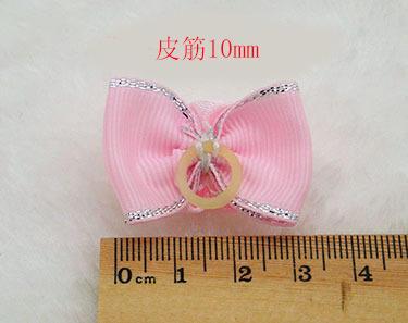 Wholesale Lovely Bow Rubber Band Dog Hair Circle Pet Accessories For Teddy Yorkshire