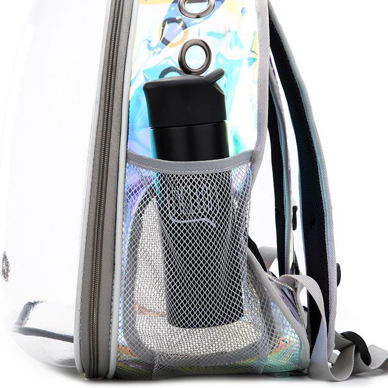 2022 New Laser Transparent Space Capsule Pet Carrier Backpack Bag For Travel Airline Approved