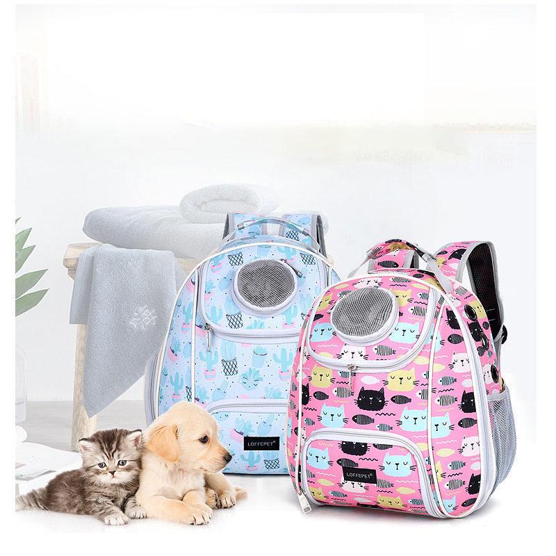 Cat And Dog Carrier Backpacks Soft-sided Pet Cages Carriers Houses Travel Cat Carrier For Outdoor Walking Hiking
