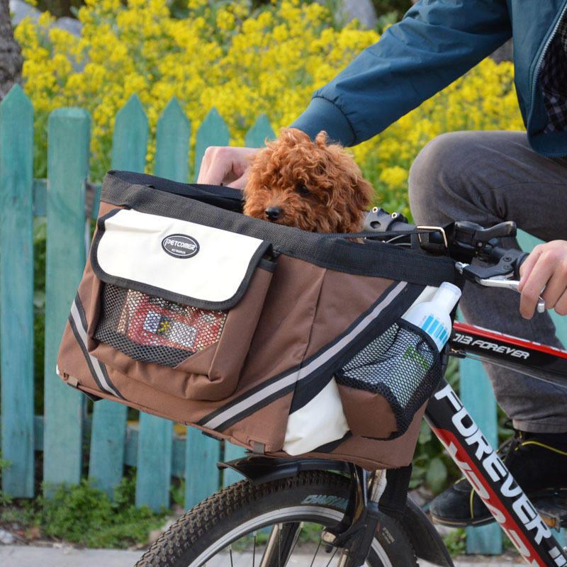 Outdoor Bike Sports Reflective Stripes Bike Bicycle Bag Carriers Dog Bike Basket