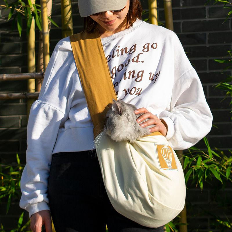 Promotional Adjustable Sling Shoulder Dog/cat/pet Carrier Reversible Mesh Travel Tote Shoulder Sling Bag