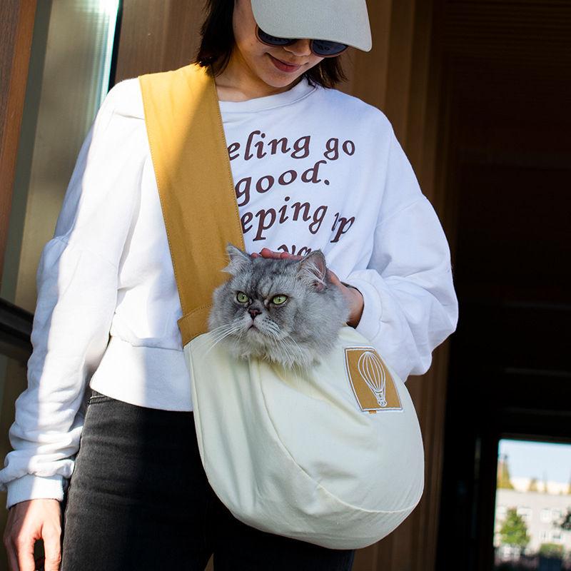 Promotional Adjustable Sling Shoulder Dog/cat/pet Carrier Reversible Mesh Travel Tote Shoulder Sling Bag