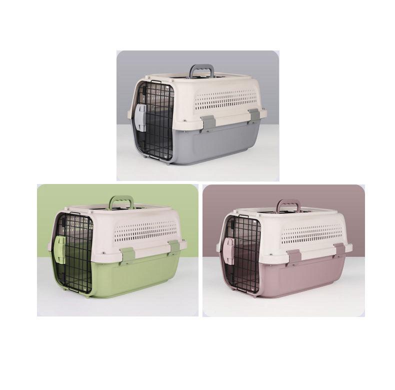 Air Box Portable Outing Pet Travel Consignment Box Big Space Portable Traveling Pp Pet Cages For Dogs