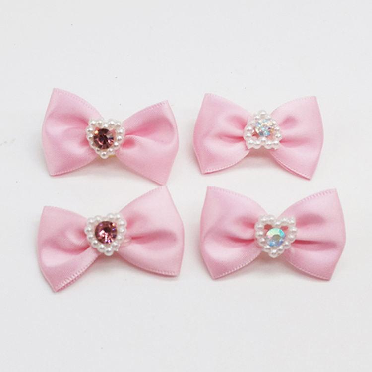 Hot Selling Double Layer Paw Printed Dog Hair Bows